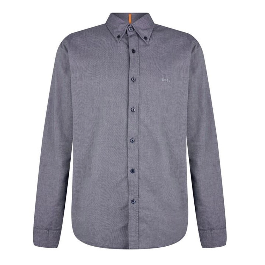 Hugo Boss Rickert Long Sleeve Oxford Shirt - Blue